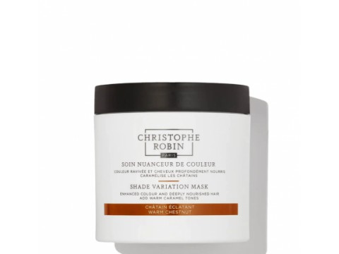 Christophe Robin SHADE VARIATION MASK - WARM CHESTNUT dažanti plaukų kaukė 250ml